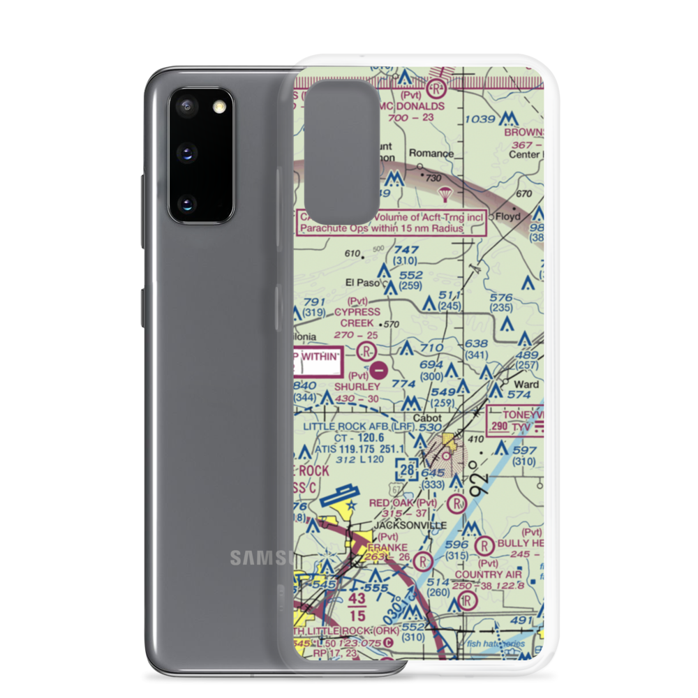 Dogwood Airport (73AR) VFR Sectional Samsung Case Samsung Galaxy S20 model shown