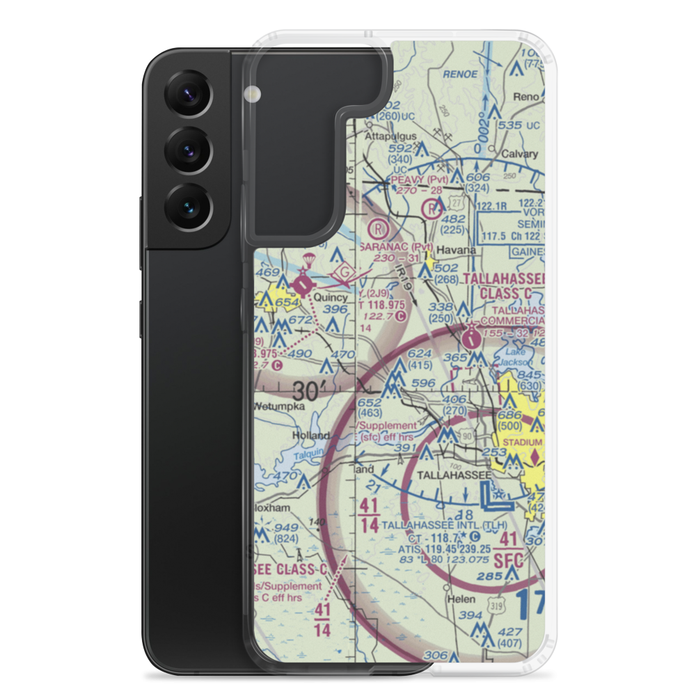Dogwood Farm Airport (FA26) VFR Sectional Samsung Case Samsung Galaxy S22 Plus model shown