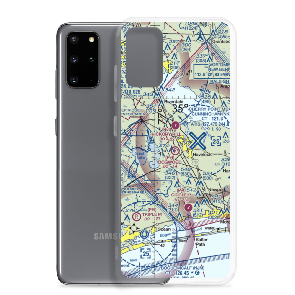 Dogwood Farm Airport (NC87) VFR Sectional Samsung Case Samsung Galaxy S20 Plus model shown