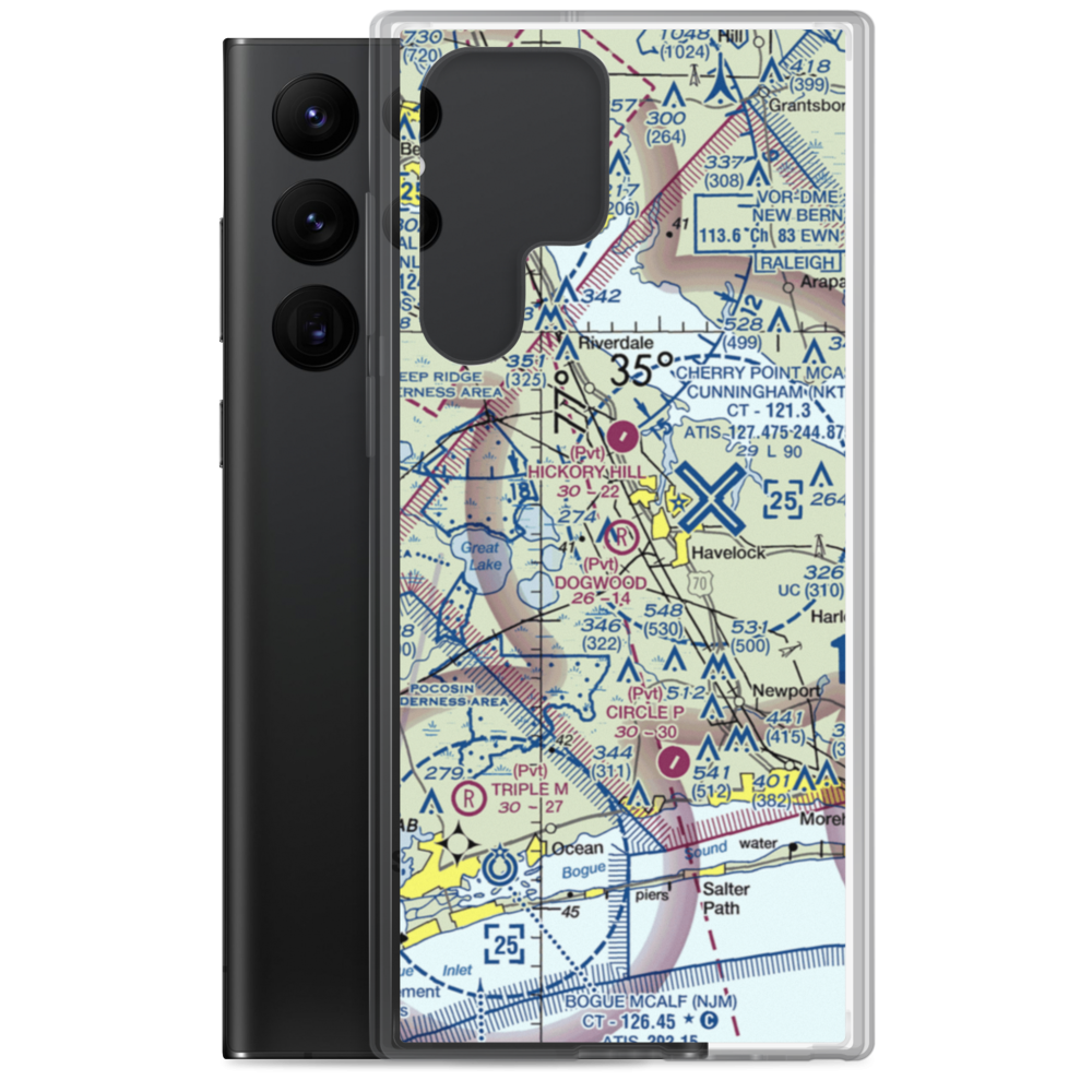 Dogwood Farm Airport (NC87) VFR Sectional Samsung Case Samsung Galaxy S22 Ultra model shown