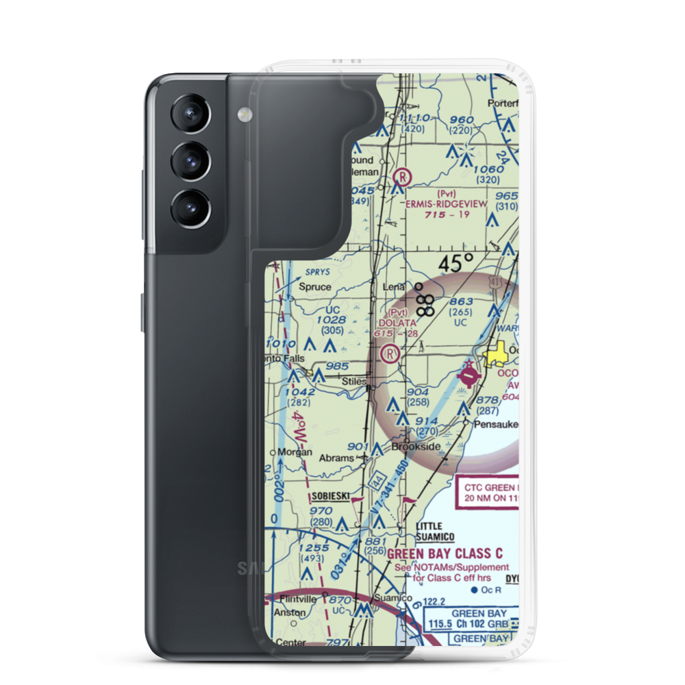 Dolata Airport (6WI5) VFR Sectional Samsung Case Samsung Galaxy S21 model shown