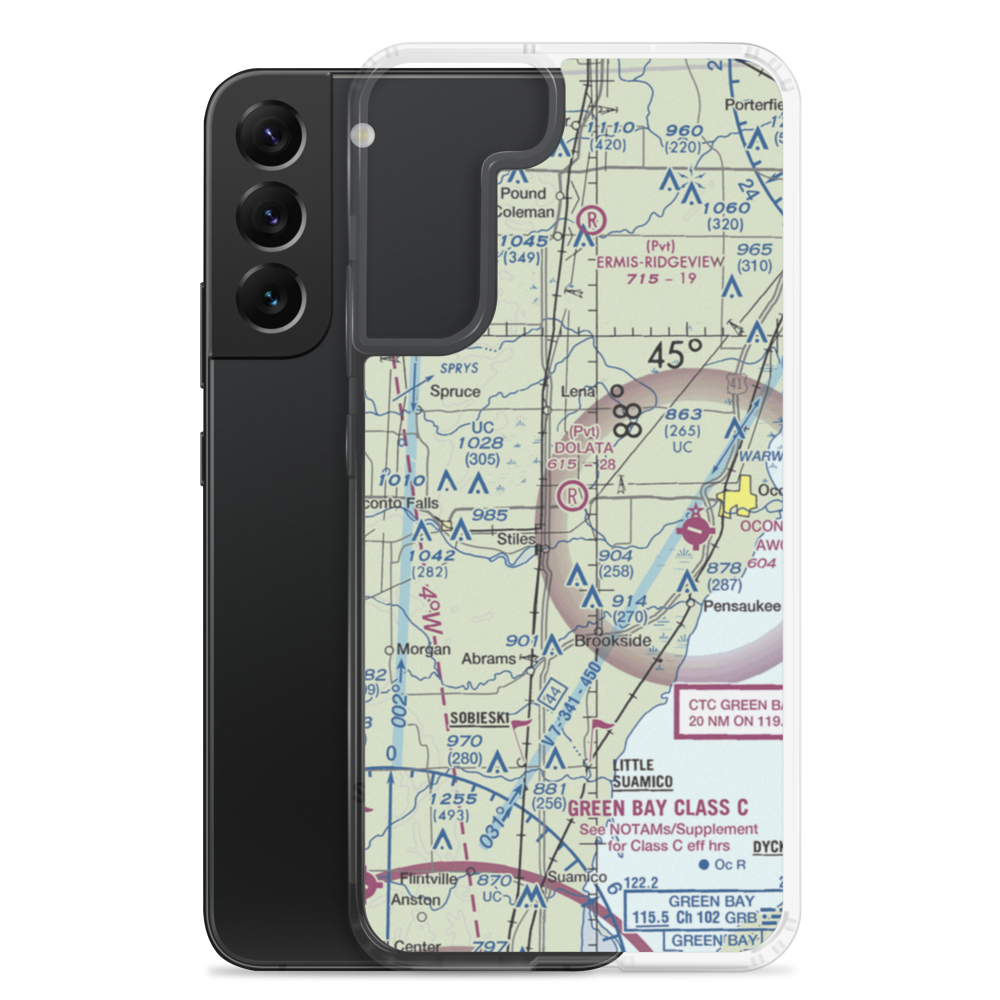 Dolata Airport (6WI5) VFR Sectional Samsung Case Samsung Galaxy S22 Plus model shown