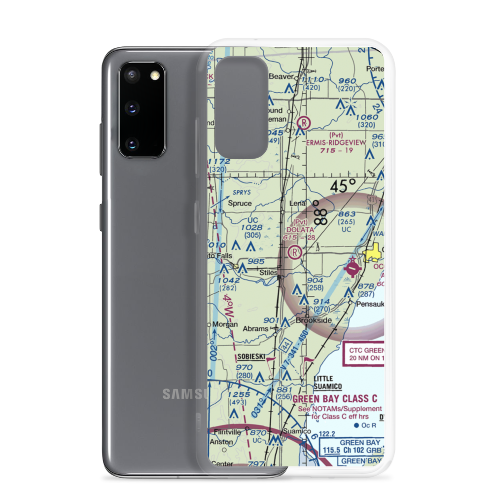 Dolata Airport (6WI5) VFR Sectional Samsung Case Samsung Galaxy S20 model shown