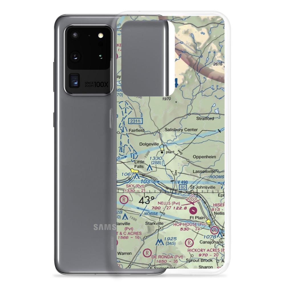 Dolgeville Airport (1F6) VFR Sectional Samsung Case Samsung Galaxy S20 Ultra model shown