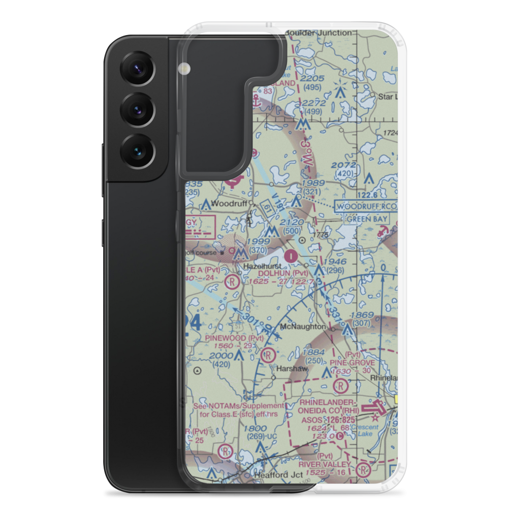 Dolhun Field (WI36) VFR Sectional Samsung Case Samsung Galaxy S22 Plus model shown