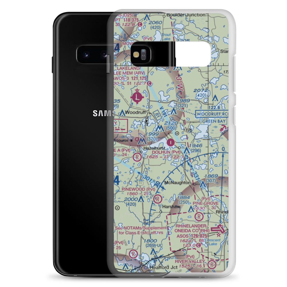 Dolhun Field (WI36) VFR Sectional Samsung Case Samsung Galaxy S10+ model shown