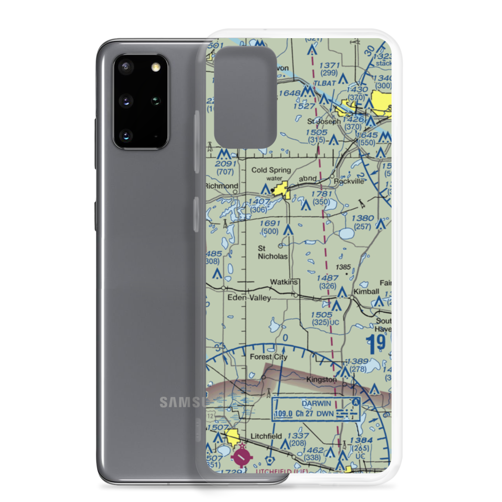 Don's Landing Field (32MN) VFR Sectional Samsung Case Samsung Galaxy S20 Plus model shown