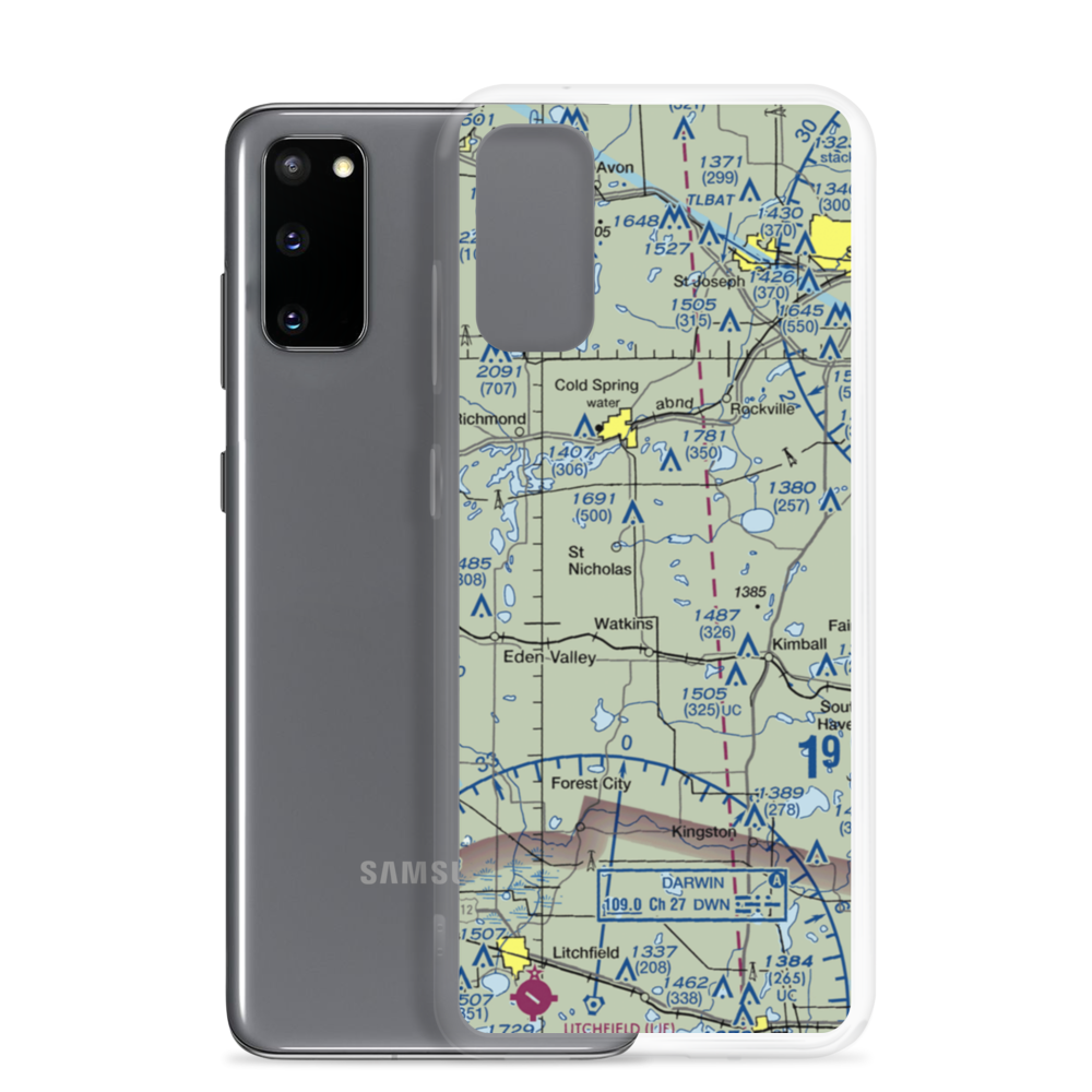 Don's Landing Field (32MN) VFR Sectional Samsung Case Samsung Galaxy S20 model shown