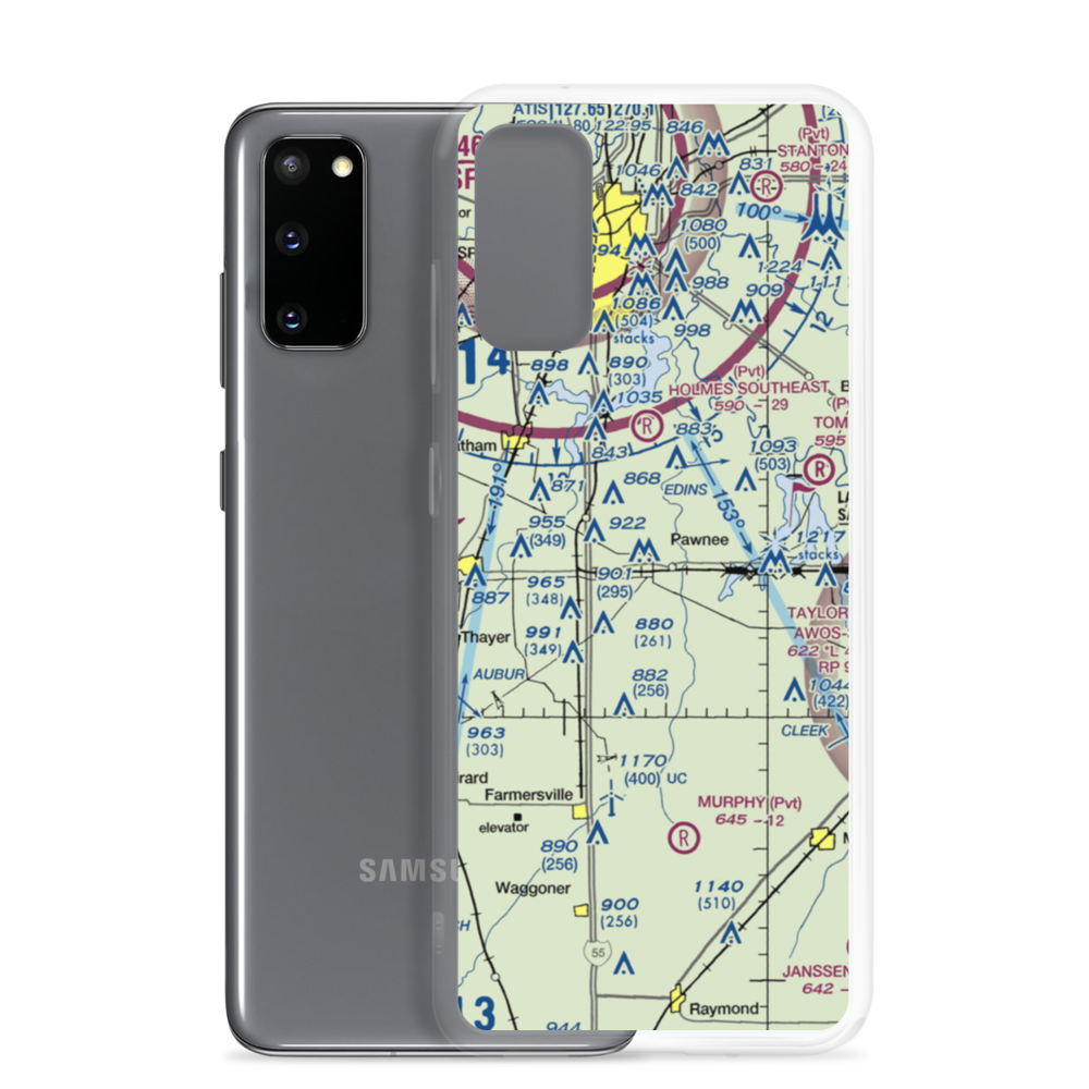 Donald A. Hamilton Airport (8LL7) VFR Sectional Samsung Case Samsung Galaxy S20 model shown