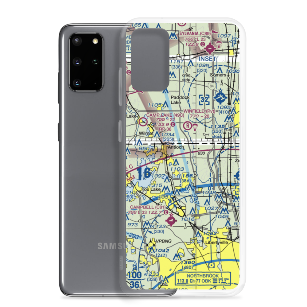 Donald Alfred Gade Airport (IL11) VFR Sectional Samsung Case Samsung Galaxy S20 Plus model shown