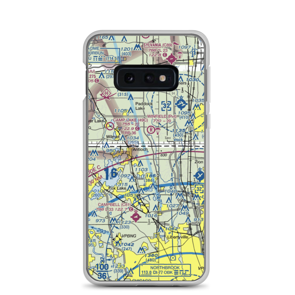 Donald Alfred Gade Airport (IL11) VFR Sectional Samsung Case Samsung Galaxy S10e model shown