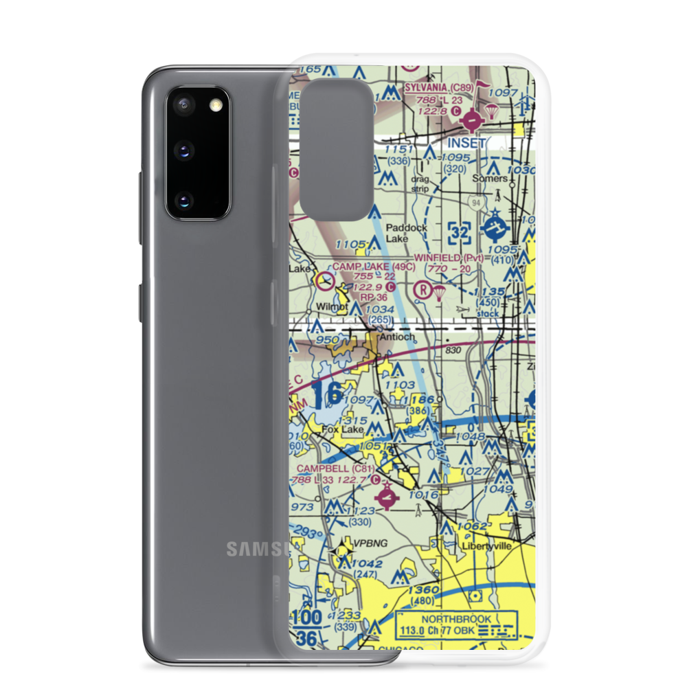 Donald Alfred Gade Airport (IL11) VFR Sectional Samsung Case Samsung Galaxy S20 model shown