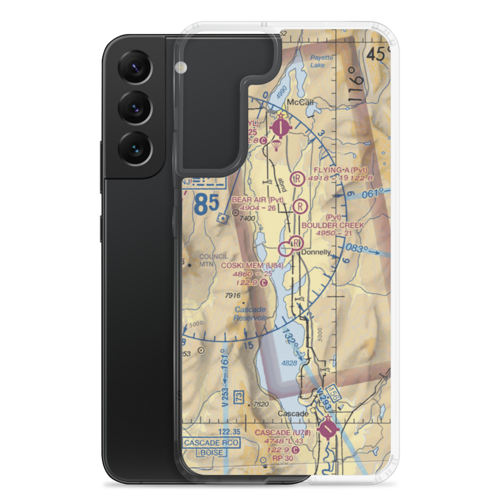 Donald D. Coski Memorial Airport (U84) VFR Sectional Samsung Case Samsung Galaxy S22 Plus model shown