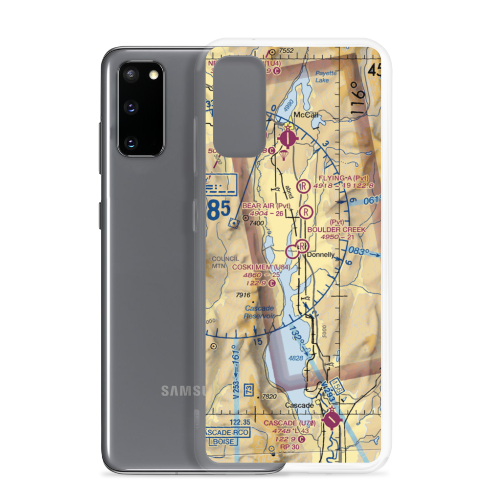 Donald D. Coski Memorial Airport (U84) VFR Sectional Samsung Case Samsung Galaxy S20 model shown