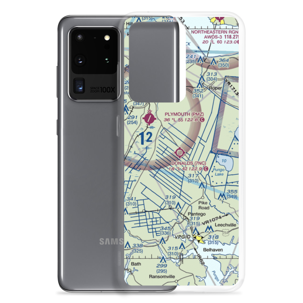 Donald's Air Park Inc. Airport (7NC) VFR Sectional Samsung Case Samsung Galaxy S20 Ultra model shown