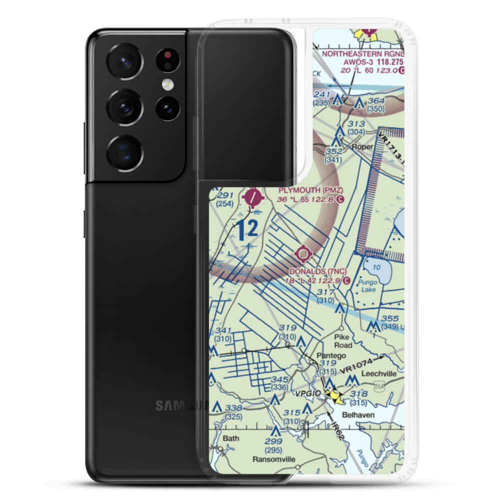 Donald's Air Park Inc. Airport (7NC) VFR Sectional Samsung Case Samsung Galaxy S21 Ultra model shown