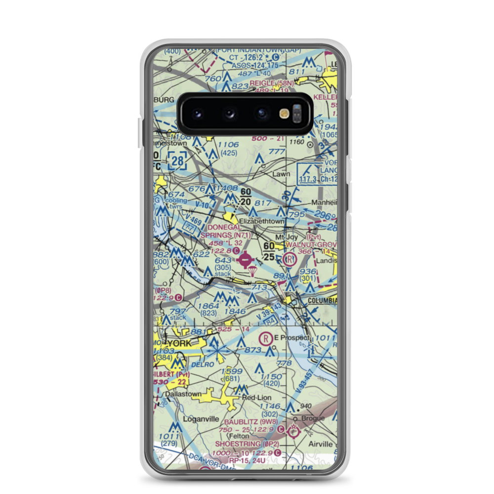 Donegal Springs Airpark (N71) VFR Sectional Samsung Case Samsung Galaxy S10 model shown