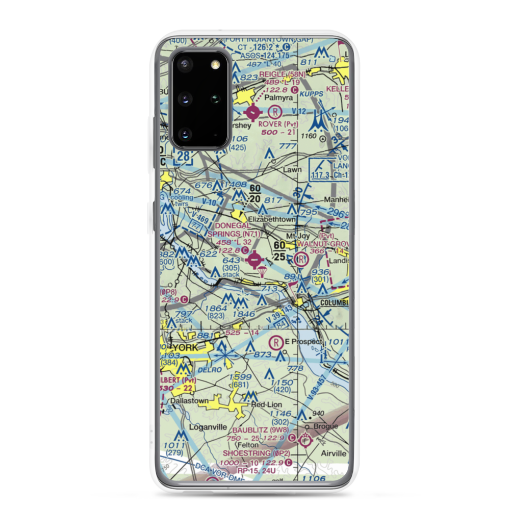Donegal Springs Airpark (N71) VFR Sectional Samsung Case Samsung Galaxy S20 Plus model shown
