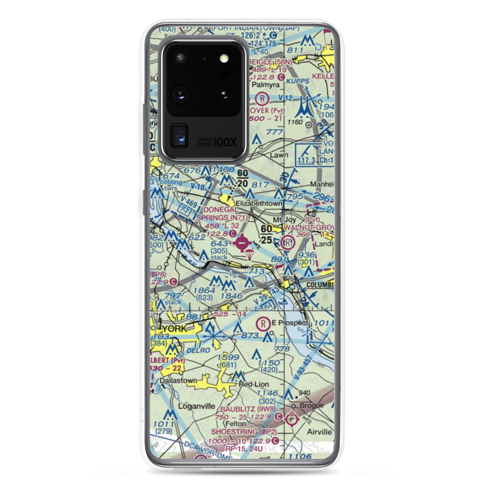 Donegal Springs Airpark (N71) VFR Sectional Samsung Case Samsung Galaxy S20 Ultra model shown