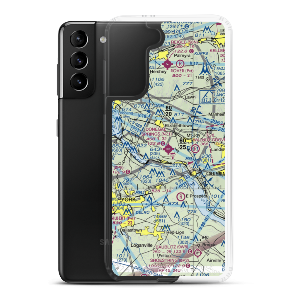 Donegal Springs Airpark (N71) VFR Sectional Samsung Case Samsung Galaxy S21 Plus model shown