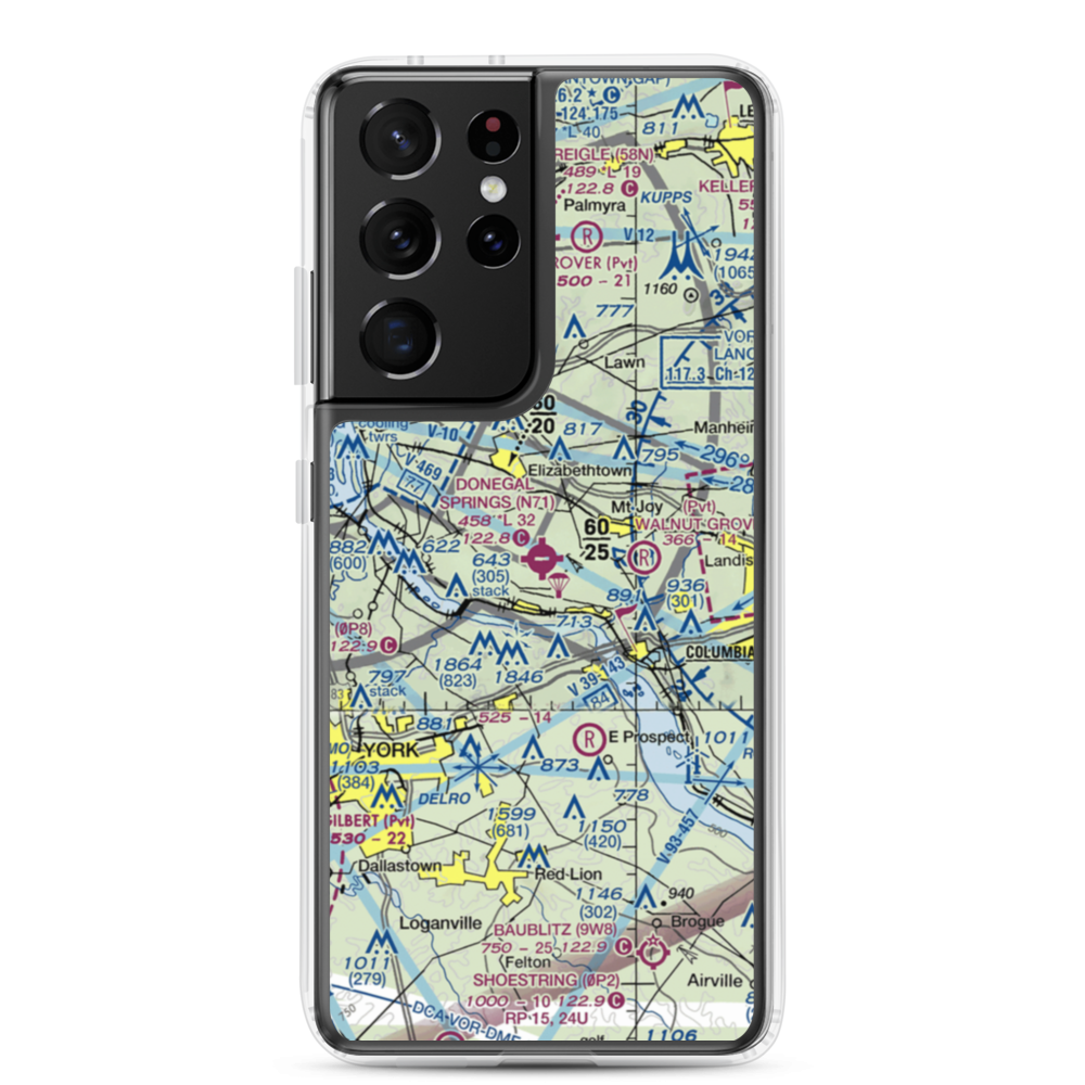 Donegal Springs Airpark (N71) VFR Sectional Samsung Case Samsung Galaxy S21 Ultra model shown