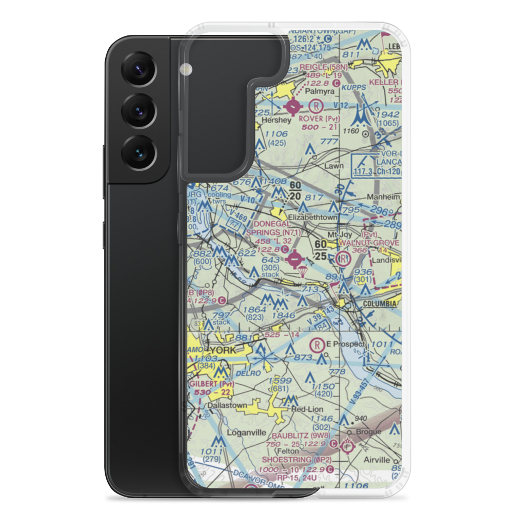 Donegal Springs Airpark (N71) VFR Sectional Samsung Case Samsung Galaxy S22 Plus model shown