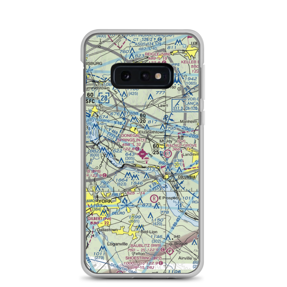 Donegal Springs Airpark (N71) VFR Sectional Samsung Case Samsung Galaxy S10e model shown