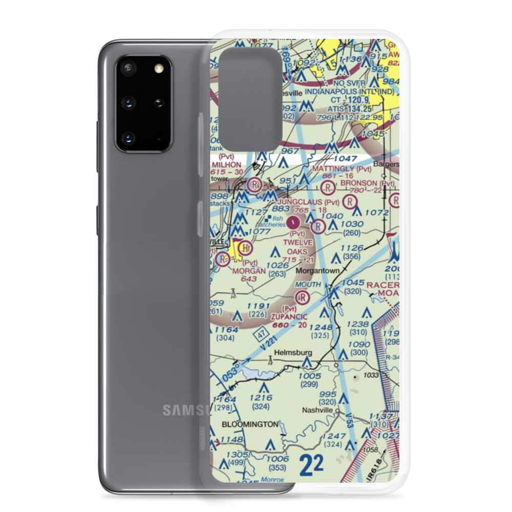 Donica Field (IN99) VFR Sectional Samsung Case Samsung Galaxy S20 Plus model shown