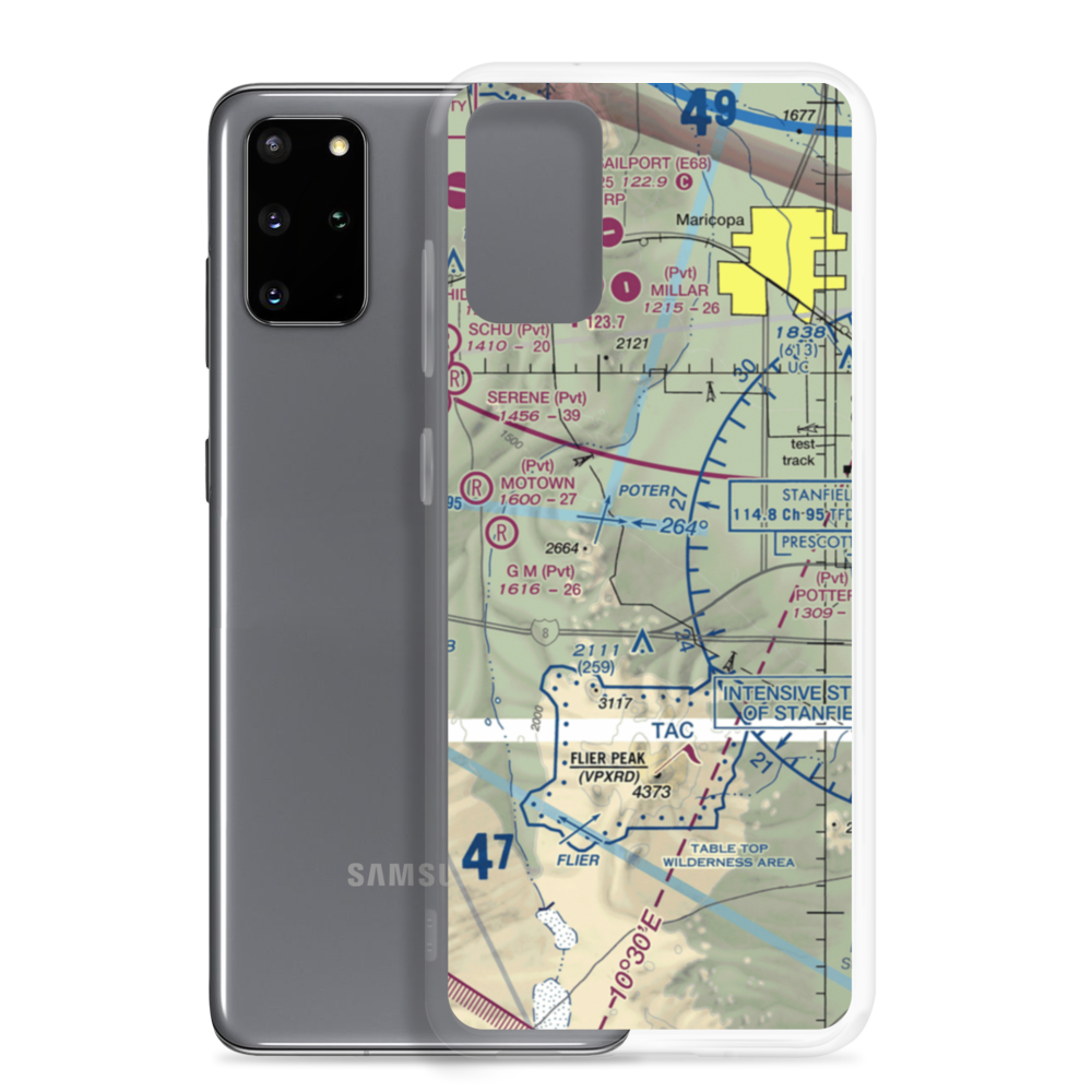 Donnelly Residence Airport (2AZ5) VFR Sectional Samsung Case Samsung Galaxy S20 Plus model shown