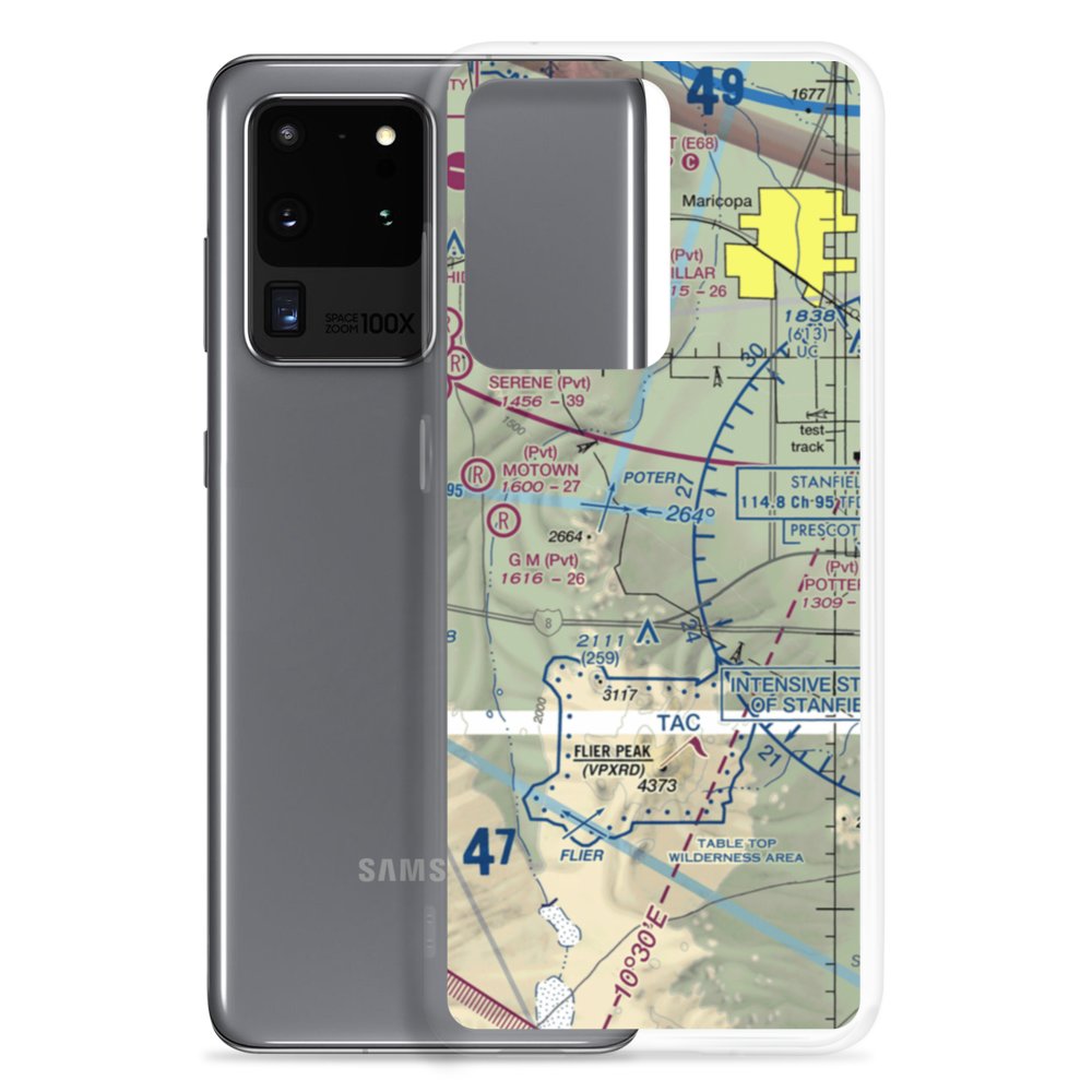Donnelly Residence Airport (2AZ5) VFR Sectional Samsung Case Samsung Galaxy S20 Ultra model shown