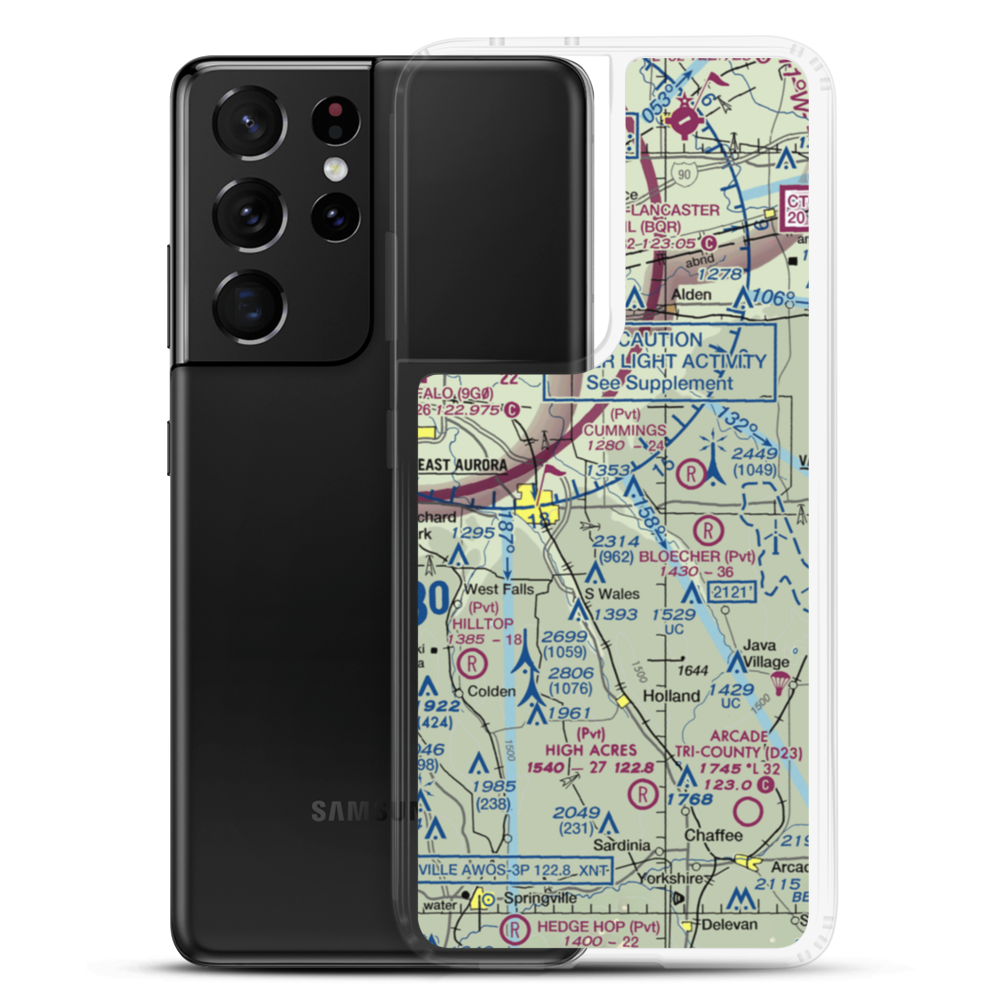 Donnelly's Airport (NK12) VFR Sectional Samsung Case Samsung Galaxy S21 Ultra model shown