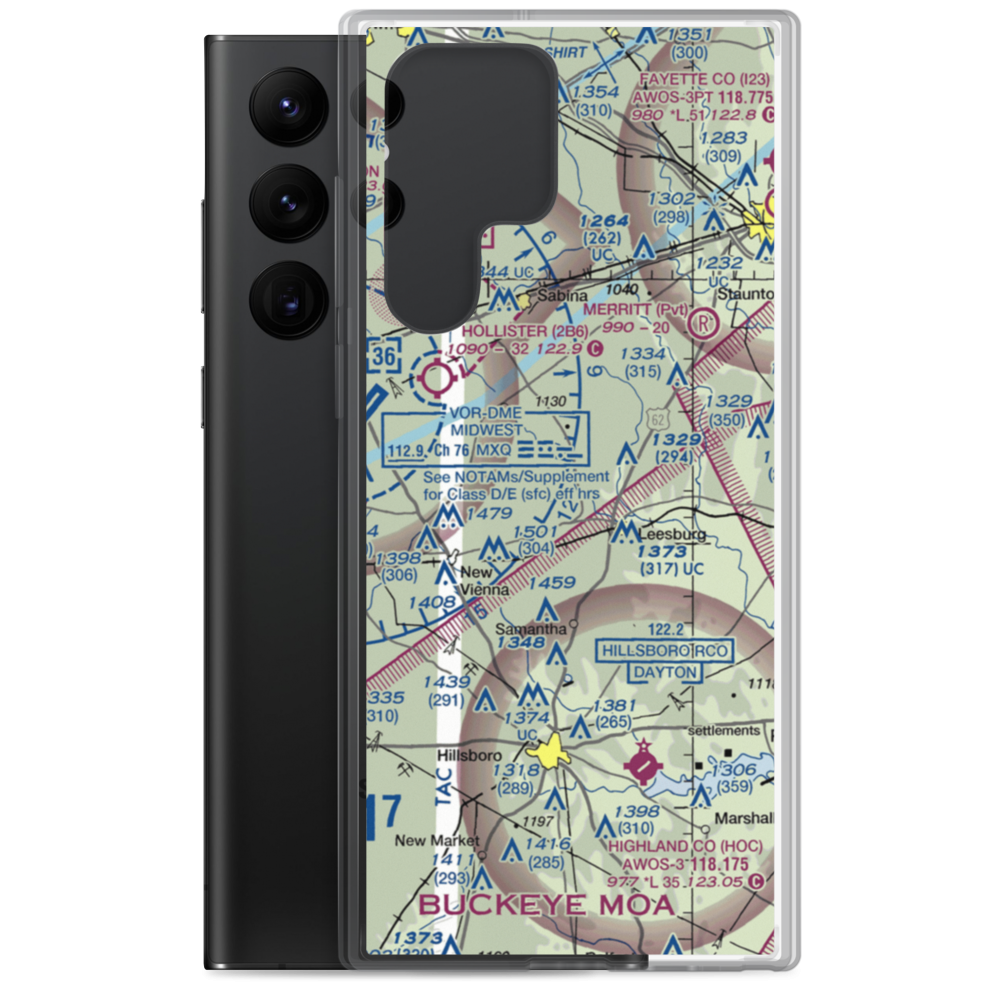Donner Field (OH28) VFR Sectional Samsung Case Samsung Galaxy S22 Ultra model shown