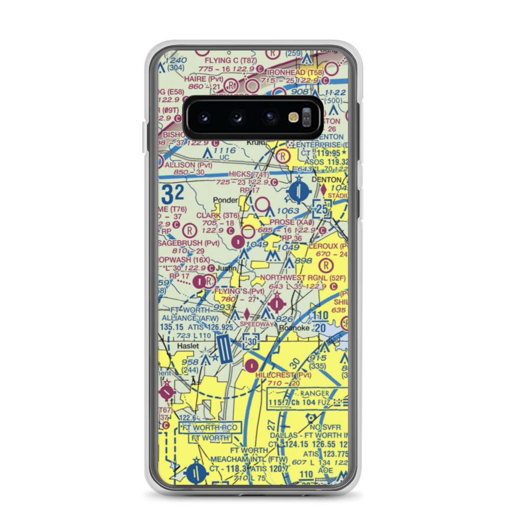 Dooley Airport (0TS1) VFR Sectional Samsung Case Samsung Galaxy S10 model shown