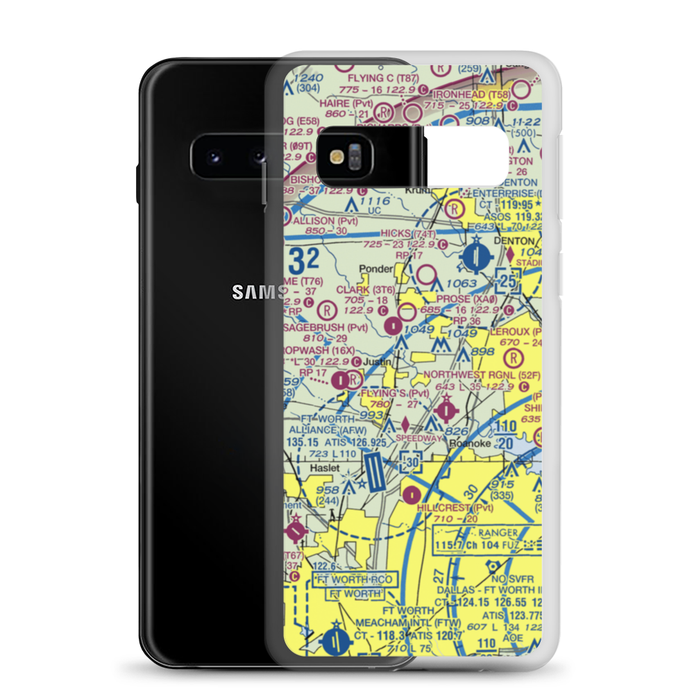 Dooley Airport (0TS1) VFR Sectional Samsung Case Samsung Galaxy S10 model shown