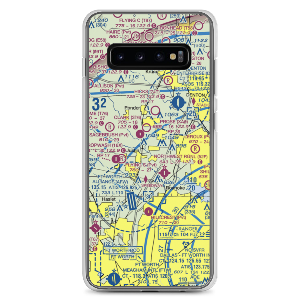 Dooley Airport (0TS1) VFR Sectional Samsung Case Samsung Galaxy S10+ model shown