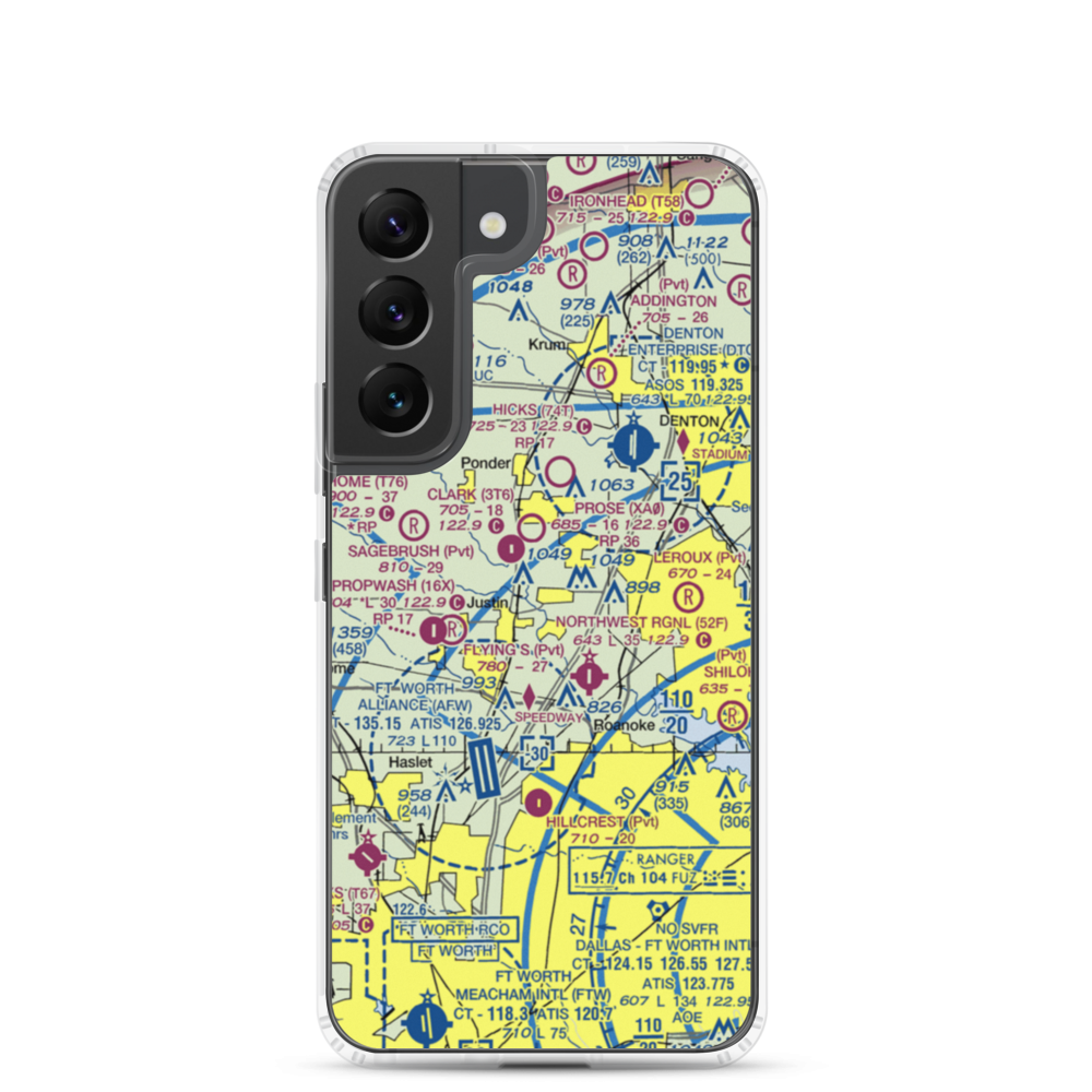 Dooley Airport (0TS1) VFR Sectional Samsung Case Samsung Galaxy S22 model shown