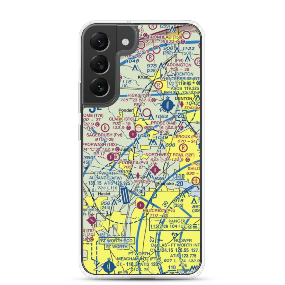 Dooley Airport (0TS1) VFR Sectional Samsung Case Samsung Galaxy S22 Plus model shown