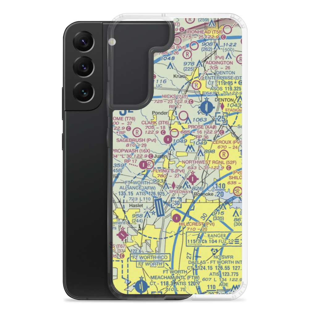 Dooley Airport (0TS1) VFR Sectional Samsung Case Samsung Galaxy S22 Plus model shown
