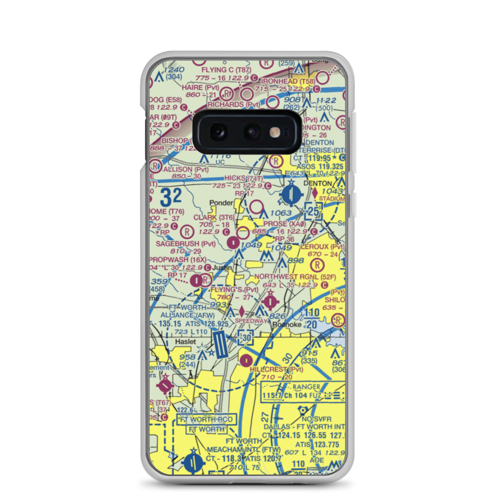 Dooley Airport (0TS1) VFR Sectional Samsung Case Samsung Galaxy S10e model shown
