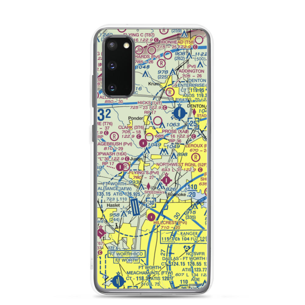 Dooley Airport (0TS1) VFR Sectional Samsung Case Samsung Galaxy S20 model shown