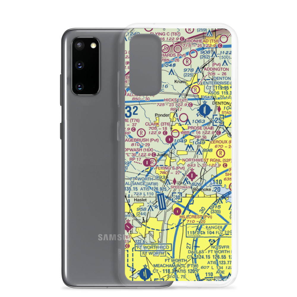 Dooley Airport (0TS1) VFR Sectional Samsung Case Samsung Galaxy S20 model shown
