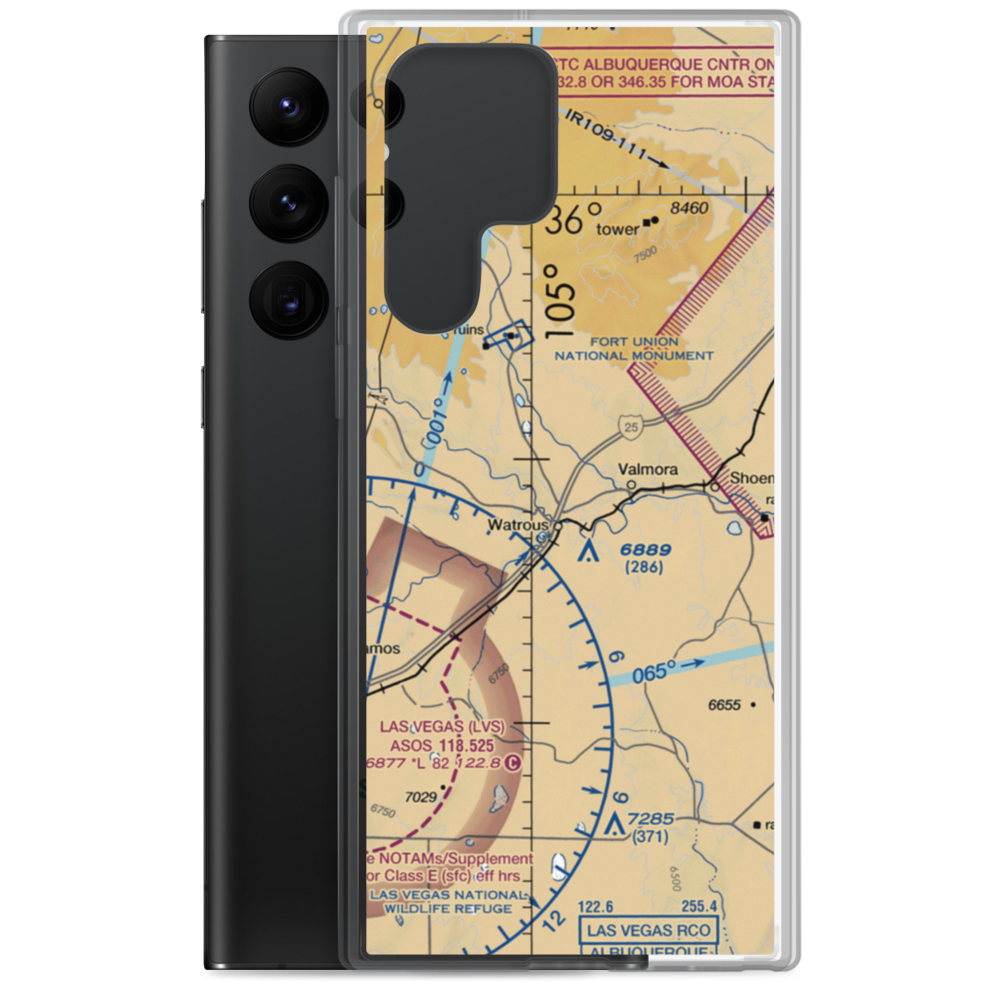 Doolittle Ranch Airport (NM75) VFR Sectional Samsung Case Samsung Galaxy S22 Ultra model shown