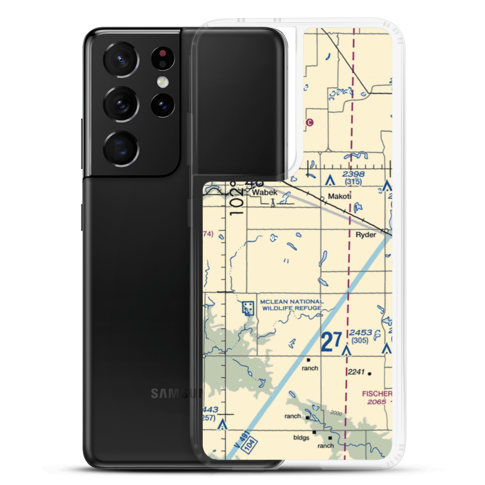 Dorbrinski Airport (NA39) VFR Sectional Samsung Case Samsung Galaxy S21 Ultra model shown