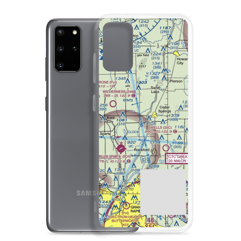 Doren Field (77MI) VFR Sectional Samsung Case Samsung Galaxy S20 Plus model shown