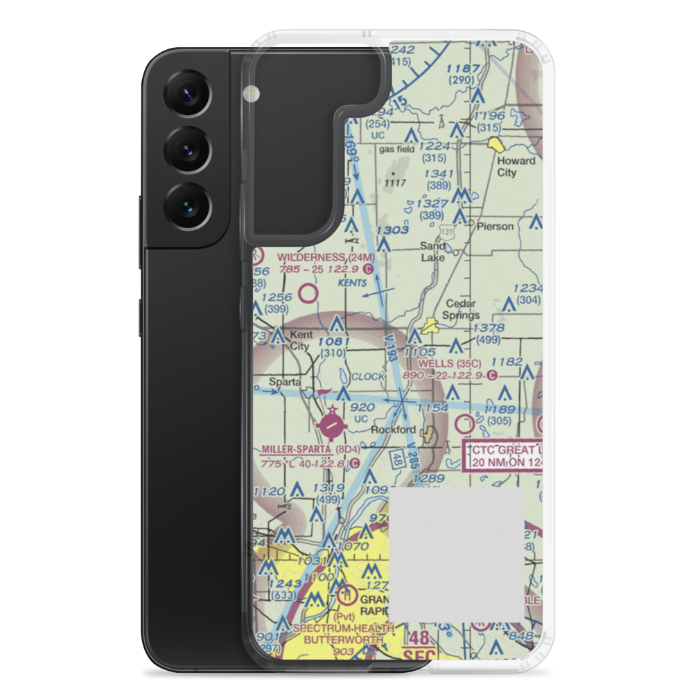 Doren Field (77MI) VFR Sectional Samsung Case Samsung Galaxy S22 Plus model shown