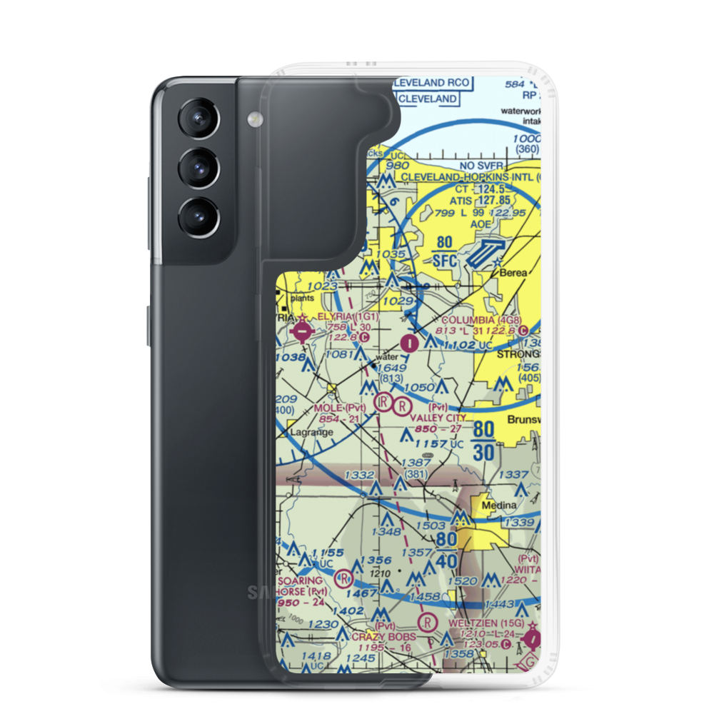 Dorlon Airpark (05OI) VFR Sectional Samsung Case Samsung Galaxy S21 model shown