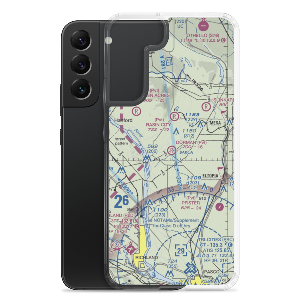 Dorman Field (5WA1) VFR Sectional Samsung Case Samsung Galaxy S22 Plus model shown