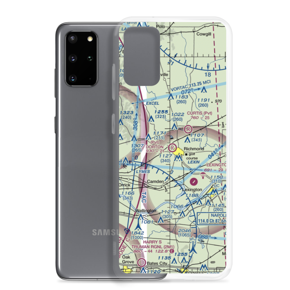 Dorton Airport (03MO) VFR Sectional Samsung Case Samsung Galaxy S20 Plus model shown