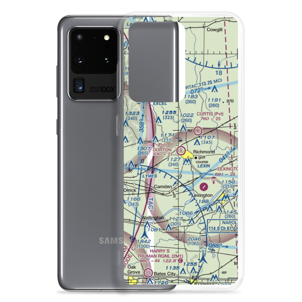 Dorton Airport (03MO) VFR Sectional Samsung Case Samsung Galaxy S20 Ultra model shown