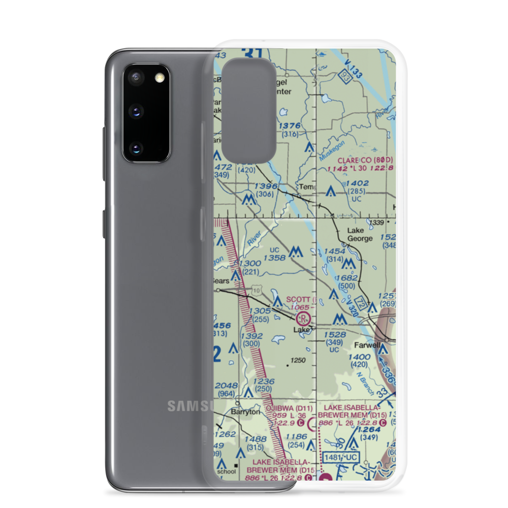 Doss Field (3MI0) VFR Sectional Samsung Case Samsung Galaxy S20 model shown